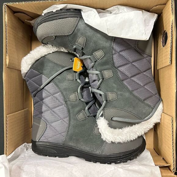 New Columbia Ice Maiden II Grey Shale Winter Snow Boots 6 - Picture 1 of 6